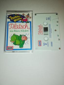 Zaubermühle Platsch, das kleine Nilpferd 5-fach Silber geschraubt Weiß mit Blau-Roten Druck 514251.2 Europa